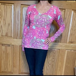 Lilly Pulitzer light cotton sweater top